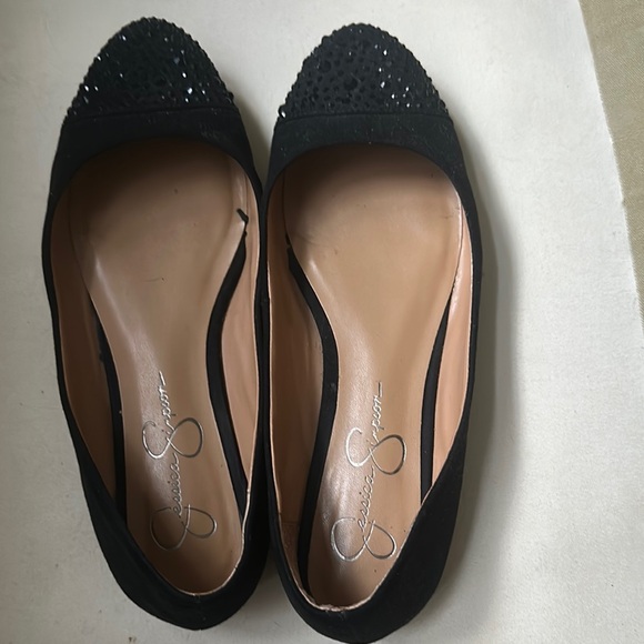 Jessica Simpson Black Minimalist Flats - Picture 1 of 1